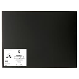 Super Black Presentation & Mounting Boards 15" x 20"   5/Pkg.