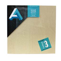 Art Alternatives Classic Wood Panel Value Pack, Gallery, 1.5 in Profile,  12 in x 12 in, 3/Pkg.