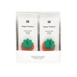 Rico Design Strawberry-Shaped Eraser 12-Piece P.O.P. Display