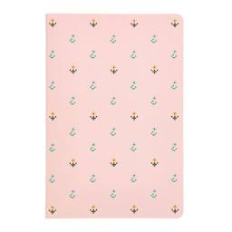 Rico Design Flowers Blue/Pink Set - Dotted, 2 Books/Pkg., A5 (5.7" x 8.3")