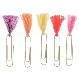 Specialty Paper Clip Sets Tassels - Pink, 5/Pkg.