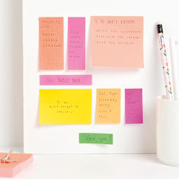 Rico Design Sticky Notes - Neon Pink/Orange - Pkg of 4