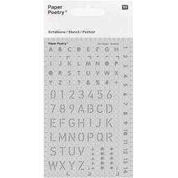 Journaling Stencils Letters