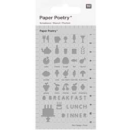 Journaling Stencils Food