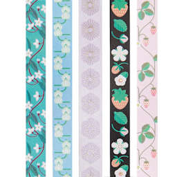 Printed Washi Tape Sets Bee/Fruit/Flower Set - 5/Pkg.