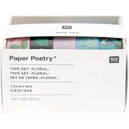 Printed Washi Tape Sets Bee/Fruit/Flower Set - 5/Pkg.