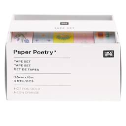 Printed Washi Tape Sets Flower Set - 5/Pkg.