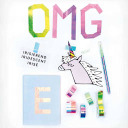 Mini Mirror Rainbow Tape Dispenser Sets 5-Roll Rainbow Set - 12mm x 1.8m