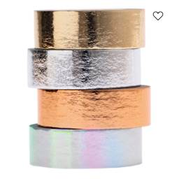 Washi Tape Sets Metallic Set - 4/Pkg.