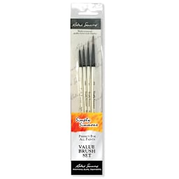 Robert Simmons Simply Simmons Brush Set, 4-Brushes, Dot The Eyes