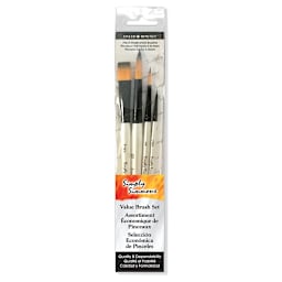 Robert Simmons Simply Simmons Brush Set, Watercolor Synthetic, 4-Brushes