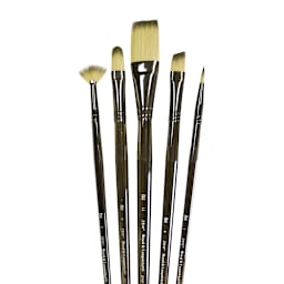 Royal Brush Zen Brush Set, Series 53, Long Handle, 5-Brushes, Acrylic/Oil Set 2