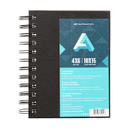 Art Alternatives Spiral-Bound Sketch Book, 80 Sheets, White, 4" x 6"