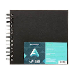 Art Alternatives Spiral-Bound Sketch Book, 80 Sheets, White, 7" x 7"