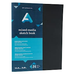 Art Alternatives Staple Bound Pad, 24 Sheets, White, 8.5" x 11"