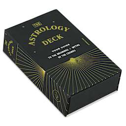 The Astrology Card Deck (front of packaging, angled view)