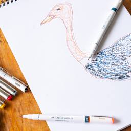 Pigment Liner Set 12-Pen Set - .45mm - Assorted Colors