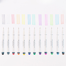 Pigment Liner Set 12-Pen Set - .45mm - Assorted Colors