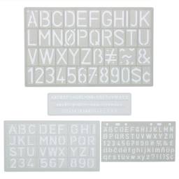 Art Alternatives Lettering Guide Set, 4 Pieces