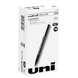 uniball Roller Deluxe Pen Black - 12/Box