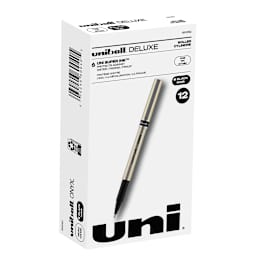 uniball Roller Deluxe Pen Black - 12/Box