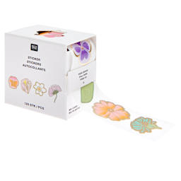 Rico Design Mini Sticker Roll P.O.P. Displays Pansies - 120 Stickers/Roll
