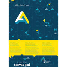 Art Alternatives Canvas Pad, White, 16" x 20"