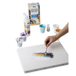 Pebeo Ultimate Pouring Medium (Sample paint pouring project in progress)