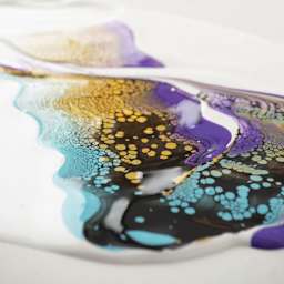 Pebeo Ultimate Pouring Medium (Close up of cells forming in paint pour)