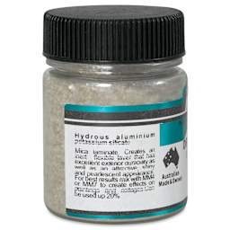 Matisse Acrylic Effects Dry Medium Mica Flakes - 40 ml side of bottle