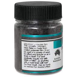 Matisse Acrylic Effects Dry Medium Black Flakes Hex - 40 ml side view