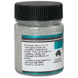 Matisse Acrylic Effects Dry Medium Glass Beads - 1.5 mm, 40 ml side view