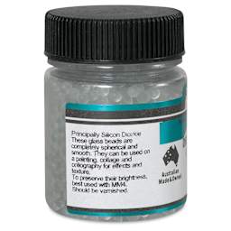 Matisse Acrylic Effects Dry Medium Glass Beads - 3 mm, 40 ml side view