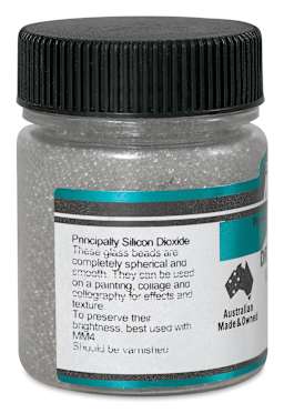 Matisse Acrylic Effects Dry Medium Glass Beads - 0.8 mm, 40 ml side view