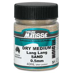 Matisse Acrylic Effects Dry Medium - Lang Lang Sand, 0.5 mm, 40 ml