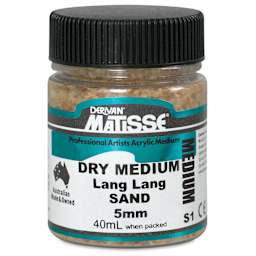 Matisse Acrylic Effects Dry Medium - Lang Lang Sand, 5 mm, 40 ml