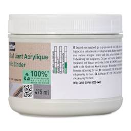 Pebeo Studio Green Bindex 3-in-1 Acrylic Binder - 475 ml side view