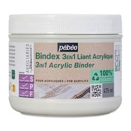 Pebeo Studio Green Bindex 3-in-1 Acrylic Binder - 475 ml