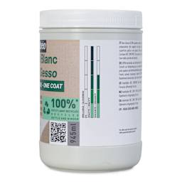 Pebeo Studio Green Gesso - One Coat White, 945 ml side view