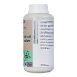 Pebeo Studio Green Transparent Fluid Acrylic Medium - 475 ml side view