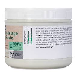 Pebeo Studio Green Modeling Paste - Heavy, 475 ml side view
