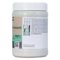 Pebeo Studio Green Phosphorescent Gel Medium - 225 ml side view