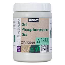 Pebeo Studio Green Phosphorescent Gel Medium - 225 ml
