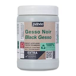 Pebeo Studio Green Gesso - Black, 225 ml