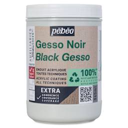 Pebeo Studio Green Gesso - Black, 945 ml
