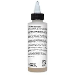 Golden Waterborne Varnish - Gloss, 4 oz back of bottle