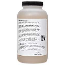 Golden Waterborne Varnish - Gloss, 32 oz back of bottle