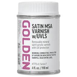 Golden MSA Varnish with UVLS - Satin, 4 oz