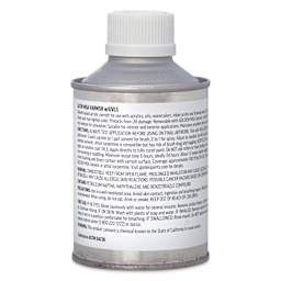 Golden MSA Varnish with UVLS - Satin, 8 oz back of can