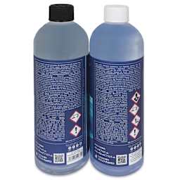 Fleur Super Clear Resin - Resin and Hardener, 1.9 L side of bottles